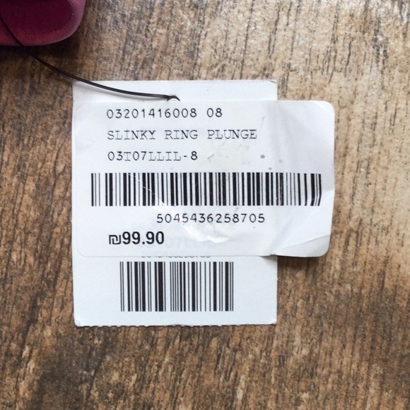 Topshop Slinky Ring Plunge Bikini Top (NWT) - Picture 5 of 6